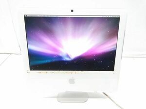 ♪Apple アップル PC iMac Mac OS X 10.5.8 CPU Intel Core 2 Duo 2.0GHz 1GB 160GB 17インチディスプレイ一体型 A1208 A051616L @140♪