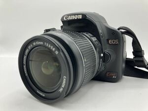 240425406003 Canon キャノン EOS KissX3 Lens EF-S 18-55mm 1:3.5-5.6 IS 58mm 一眼レフ カメラ 通電確認済 現状品 中古