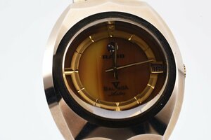 稼働品 ラドー バルボア デイト カットガラス ゴールド 自動巻き メンズ 腕時計 RADO