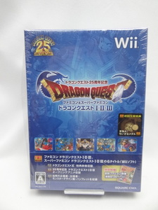 2842　未開封品　ドラゴンクエスト25周年記念 ファミコン&スーパーファミコン ドラゴンクエストI・II・III　ちいさなメダル同梱 Wii