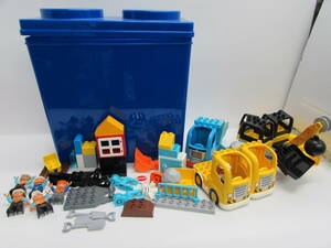 レゴ LEGO デュプロ duplo 10932 レッキングボールの解体工事 トラック ブロック 積み木 ケース付き　
