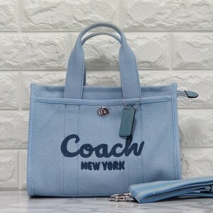 COACH コーチ カーゴトート26 ショルダー ブルー 新作 未使用