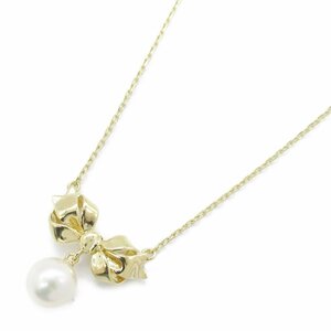 ミキモト パール 7.3mm ネックレス ブランドオフ MIKIMOTO K18（イエローゴールド） ネックレス K18 中古 レディース