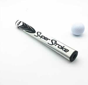 ☆送料無料☆SuperStroke スーパーストローク Mid 3.0 ゴルフパターグリップ衝撃吸収 粘着性 滑り止め　ホワイトブラック