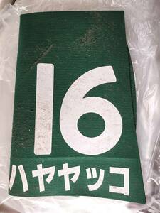 ハヤヤッコ 実使用ゼッケン 白毛 新潟大賞典 競馬 JRA