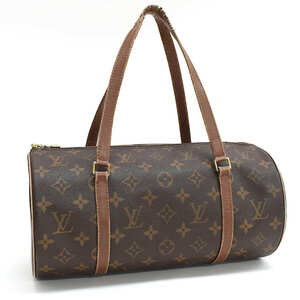 1円 ◆定価11万 良品 LOUIS VUITTON ルイヴィトン ハンドバッグ パピヨン30 M51385 モノグラム ブラウン◆E.Cmpl.tI-02