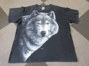90s Trinity Products Tシャツ XL シングルステッチ USA製 1993 アニマル 動物 ヴィンテージ オールド 犬 ハスキー 狼
