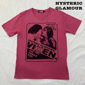 ヒステリックグラマー HYSTERIC GLAMOUR 半袖 VIXEN GIRL プリントTシャツ 4CT-5941 S Tシャツ Tシャツ S 桃 / ピンク プリント