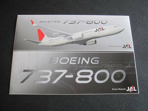 JAL■BOEING737-800■Dream Skyward■2006年■エアライン発行ステッカー