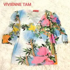 【22SS】 VIVIENNE TAM ヴィヴィアンタム 花柄ブラウス40サイズ