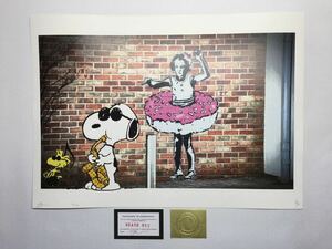 DEATH NYC 世界限定100枚 アートポスター スヌーピー Banksy バンクシー ドーナツ DONUTS ミュージック トム エバハートPEANUTS 現代アート