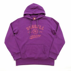 RUSSELL ATHLETIC ラッセルアスレチック スウェットパーカー パープル レディース size 12 #18553 アメカジ プルオーバー