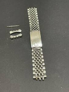 オメガ ベルト 腕時計 純正ベルト1502 シルバーカラー　16mm メンズ腕時計
