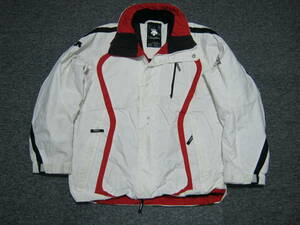 バイク　ライダースーツにも　DESCENTE デサント スキー ウェア S JACKET ジャケット 162～168ｃｍ　白　white　ホワイト