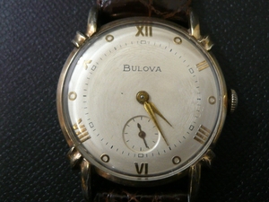 ◆コレクション／ＢＵＬＯＶＡ　スモールセコンド　１０ＫGF（USED）◆