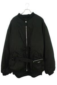 プラダ PRADA 22AW SGX093 S222 1WQ8 サイズ:XXL 三角プレートナイロンボンバーブルゾン 中古 BS55