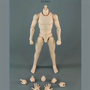 アクションフィギュア 1/6スケール ボディ 汎用 白人 ホワイト 男性 素体 重量感 おもちゃ 交換 可動式 デッサンドール バービー人形 t70