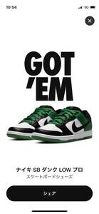 snkrs当選 US9.5 NIKE SB Dunk Low Pro Black and Classic Green ナイキ Nike ダンク ロー
