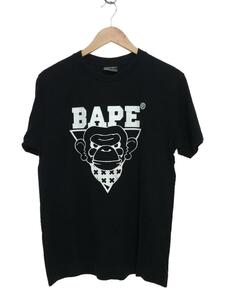 A BATHING APE◆Tシャツ/M/コットン/BLK/0357722524/日本製