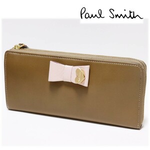 《Paul Smith ポールスミス》新品 ハートモチーフ レザーL字ファスナー式長財布 ウォレット A9479