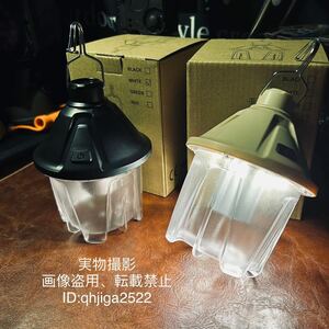 キャンプ用 LEDランタン 吊り下げ 2個セット IPX6防水 電池式 アウトドア 野外登山 100×130mm 