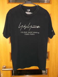 Yohji Yamamoto◆Lサイズ◆サイズ4◆シグネチャーロゴ◆レターパックライト370円◆New ERA◆Tシャツ