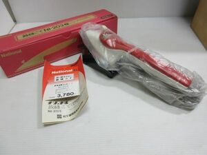 ◆未使用 保管品 National 松下電器産 裁縫こて NI-203 レッド 自動温度調節器・サーモランプつき 現状渡しNo.1..