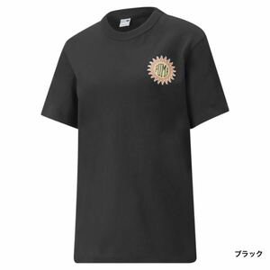 プーマ　グラフィックTシャツ　黒USのL(日本XL相当)　定価4950円　533579