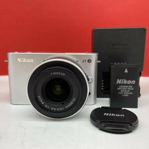 □ Nikon 1 J1 ミラーレス一眼カメラ デジタルカメラ ボディ 1NIKKOR 10-30mm F3.5-5.6 VR レンズ シャッター、フラッシュOK 付属品 ニコン