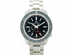 セイコー SEIKO グランドセイコー GS SBGE201 9R66-0AA0 SS スプリングドライブ GMT ブラック文字盤 自動巻 メンズ 腕時計 メーカーOH済