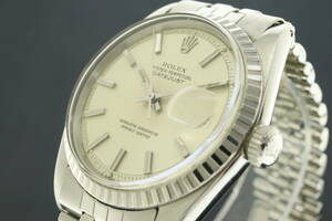 LVSP6-5-15 7T052-15 ROLEX ロレックス 腕時計 1603 オイスターパーペチュアル デイトジャスト 70番台 6桁 約80g メンズ シルバー 中古