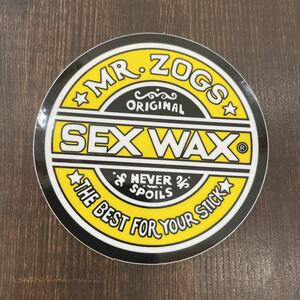 新品SEXWAX ステッカー　イエロー