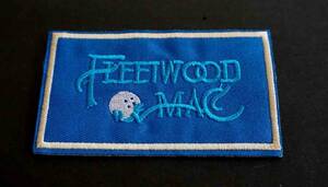 昔青FM長方形■新品 『FLEETWOOD MAC』 フリートウッド・マック　イングランド　ロックバンド刺繍ワッペン■激渋■ミュージック 音楽 楽器