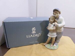 LLADRO/リヤドロ　hermanitos con suerte Bonding sidlings　兄弟　猫　箱有り　622J