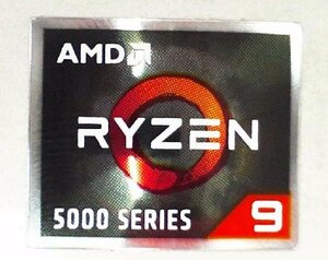 ■送料無料■10枚セット■ 【AMD RYZEN 9 5000 Series 】エンブレムシール　■20mm*16mm■ 追跡サービス付き☆P287