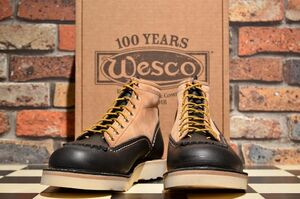 ★☆ Wesco ウエスコ ジョブマスター 8.5E ツートーン ブラック×バーラップ ☆★