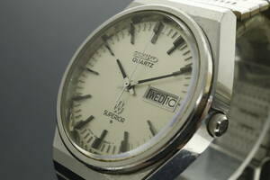 LVSP6-5-6 7T052-6 SEIKO セイコー 腕時計 4883-8001 SUPERIOR スーペリア デイデイト クォーツ 約95g メンズ シルバー ジャンク