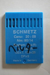 ♪♪♪SCHMETZ・シュメッツ工業用ミシン針・ SSY134(R) Nm:90 DP×5 14番手 3本♪♪♪30
