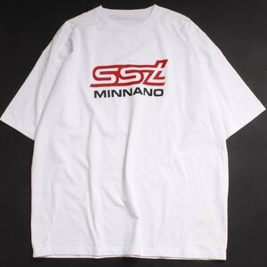 別注 SSZ MIN-NANO T-SHIRT② ロゴTシャツ sizeL ホワイト ミンナノ エス エス ズィー BEAMS ビームス