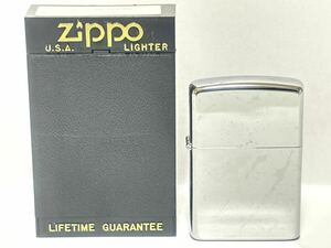 (50) ZIPPO ジッポ ジッポー オイルライター ケース付き シルバー系 喫煙グッズ
