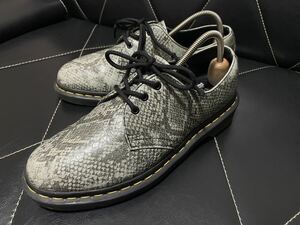 極美品 Dr.Martens ドクターマーチン AW006 KV06R UK6≒25cm レザーシューズ ドレスシューズ 蛇柄 パイソン柄 オシャレ メンズ カジュアル