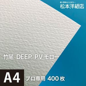竹尾 DEEP PV モロー A4サイズ：400枚 竹尾 紙 絵画紙 水彩紙 印刷紙 写真印刷用紙 インクジェット用紙