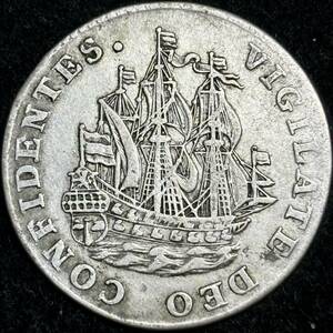 【オランダ領西インド銀貨】(1759年銘 5.0g 直径26.5mm)