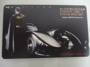 テレホンカード BATMAN バットマン 50度数 未使用 1989 マイケルキートン テレカ 映画