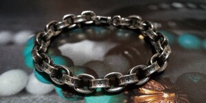 【LARGE PAPER CHAIN BRACELET】ラージペーパーチェーンブレスレット/7inch/34,2グラム