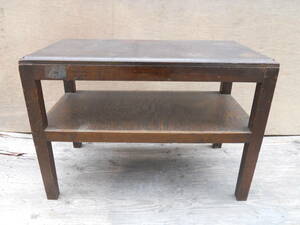 M7888 アンティーク 木製 ローテーブル サイドテーブル 横74cm 高53cm 奥39cm ゆうパック170サイズ(0307) 