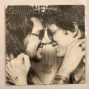 ■1974年 オリジナル盤 極美品 ATTITUDES / GOOD NEWS LP レコード DH-3021 DARK HORSE RECORDS JAZZ FUNK SOUL David Foster