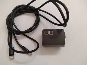 ■CIO（シーアイオー）NovaPort DUO 45W USB-C 2ポート GaN USB PD 充電器 ACアダプタ CIO-G45W2C 社外 USB Type-C to Cケーブル付き C　