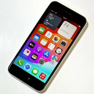 Apple SIMフリー iPhone SE (第2世代) ホワイト 64GB MX9T2J/A iOS17.4.1 アクティベーションロック解除済