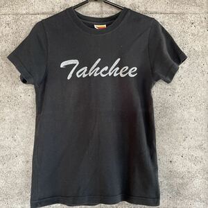 TAHCHEEターチー　Tシャツ サイズM チビT ロゴがラメ　　ロキシー　サーフィン